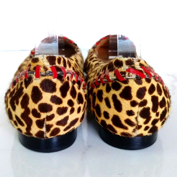 Kate Spade New York Sadie Calf Hair Leopard Flats Size 6 - Picture 2 of 10